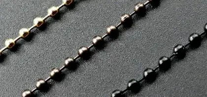 High-grade Bead Chain Hanging Metal Tag Iron Jewelry Key detail view 2
