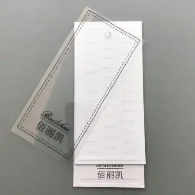 High Quality Cardboard Kraft Paper Printed Garment Shirt Hang detail view 3