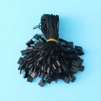 High Quality Square String Clothing Logo Tag Polyester Rope detail view 3