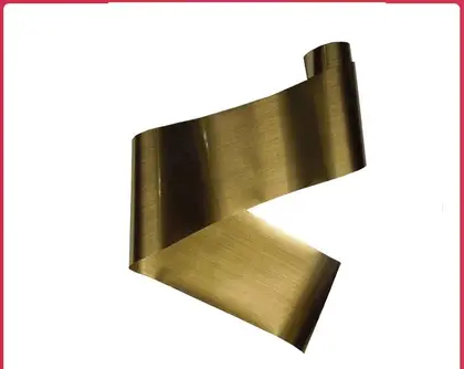 Low Temperature Bronze Wire Drawing Bronzing Paper Plastic Shell supplied by BY Boyuan