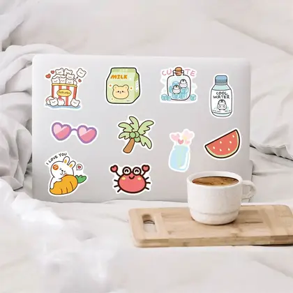 Instagram Cute Cartoon Bunny Sticker Little Fresh Girl Hand detail view 2