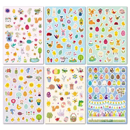 Kids Doodle Stickers Cute Cartoon Animals Decorative Notebook Stationery detail view 3