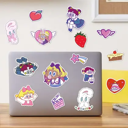 Korean Girl Ins Cute Cartoon Waterproof Removable Decorative Sticker detail view 3
