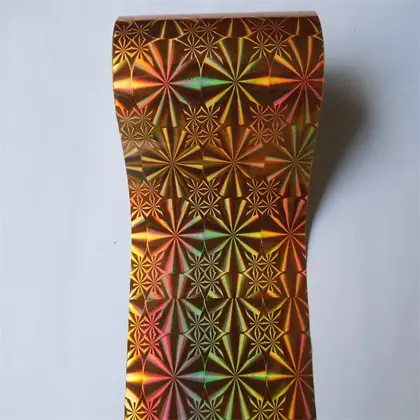 Laser Film Bronzing Paper Fabric Clothing Over Plastic Colorful detail view 3