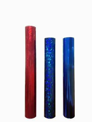 Laser Film Bronzing Paper Fabric Clothing Over Plastic Colorful supplied by BY Boyuan