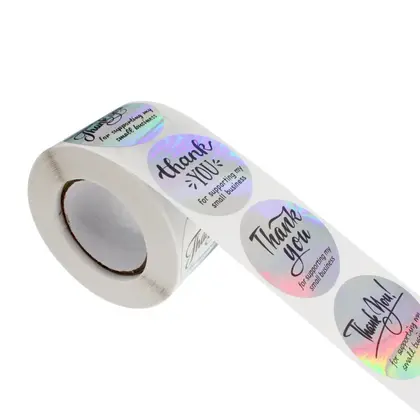 Laser Self Adhesive Label High Viscous Reflective Printing Sealing detail view 2