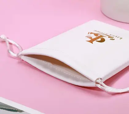 Custom Beam Mouth PU Bag Mobile Phone Bluetooth Headset detail view 3