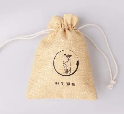 Custom Retro Style Sea Cucumber Burlap Bag Packaging Gift supplied by BY Boyuan