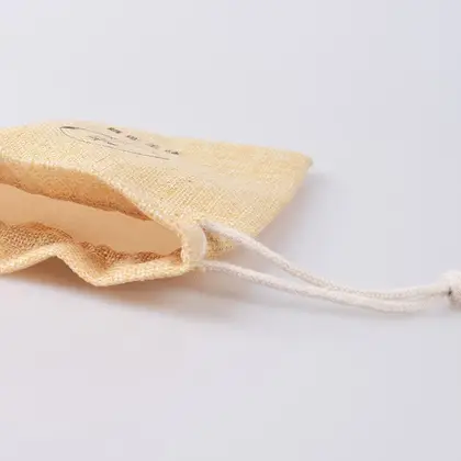 Customize Linen Bread Bags European-style Packaging Drawstring Cotton detail view 2