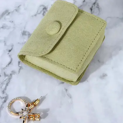 Earrings Necklaces Jewelry Bags Flannel Portable Storage Microfiber Flip detail view 2