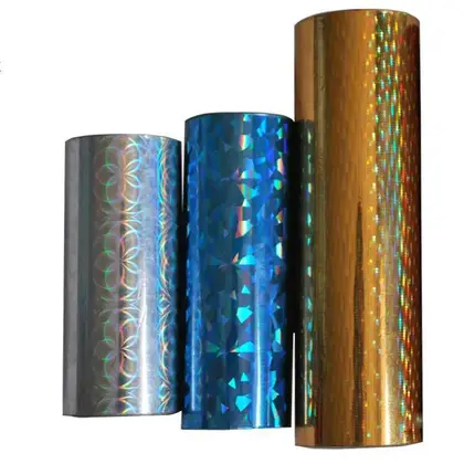 Plastic Laser Colorful Anodized Aluminum PET Bronzing Paper Cosmetics detail view 3