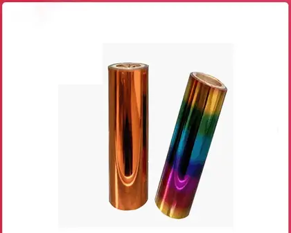 Plastic Laser Colorful Anodized Aluminum PET Bronzing Paper Cosmetics supplied by BY Boyuan