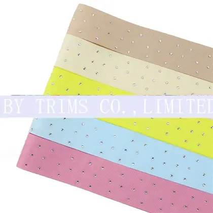 3.8cm Drill Ribbon Polyester Rib Bow Map Clothing Accessories detail view 3