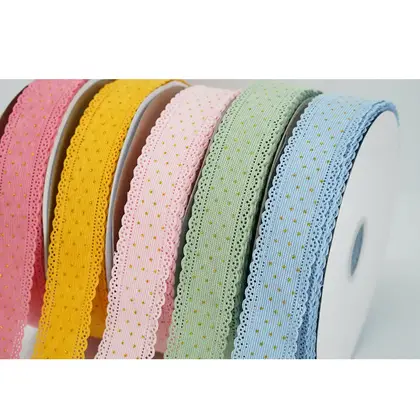 Korean Version of the Corduroy Bronzing Ribbon Handmade Bow detail view 3