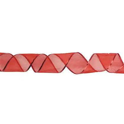 Transparent Snow Gauze Belt Handmade Ribbon Organza Double Layer detail view 2