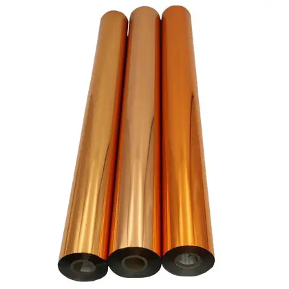 Fabric Bronzing Paper PET Anodized Aluminum Foil Ordinary Gold detail view 3