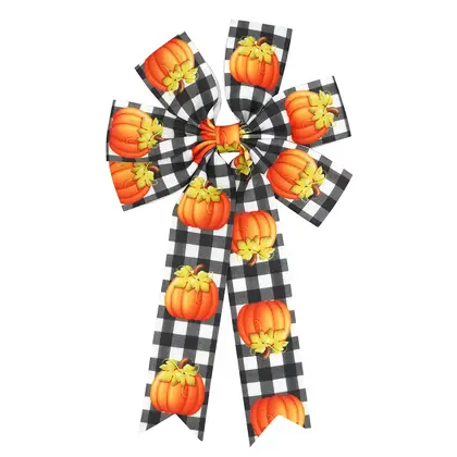 Midi 38mm Ribbed Webbing Handmade Thanksgiving Bow Theme Decorative supplied by BY Boyuan