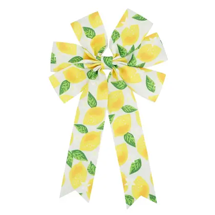 Midi Ribbon Handmade Bow Summer Fruit Lemon Watermelon Theme detail view 2