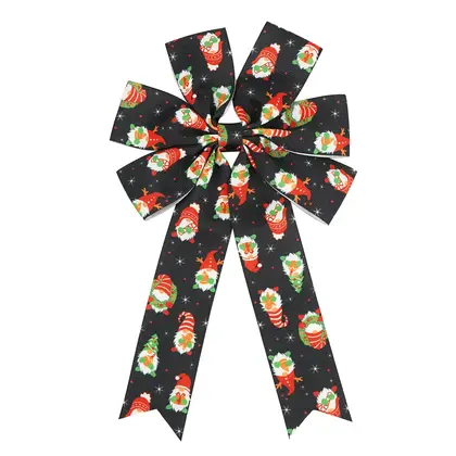 Midi Ribbon Handmade Christmas Bow Tree Decoration 38mm Ribbed supplied by BY Boyuan