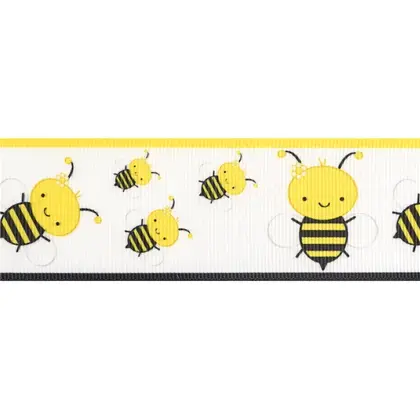 Midi Ribbon Heat Transfer Thread Bee Pattern Digital Printing detail view 3