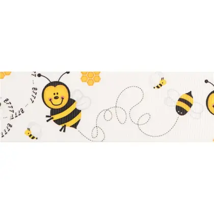 Midi Ribbon Heat Transfer Thread Bee Pattern Digital Printing detail view 2