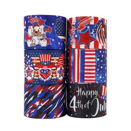 Midi Ribbon Independence Day Series Thermal Transfer Personality Logo detail view 3