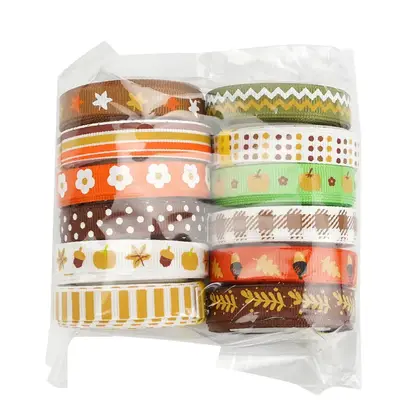 Midi Ribbon Thanksgiving Polyester Wrap Tie Festive Gift Box supplied by BY Boyuan