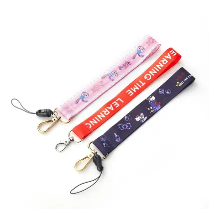 Mobile Phone Lanyard Short Wrist Strap Flashlight U Disk supplied by BY Boyuan