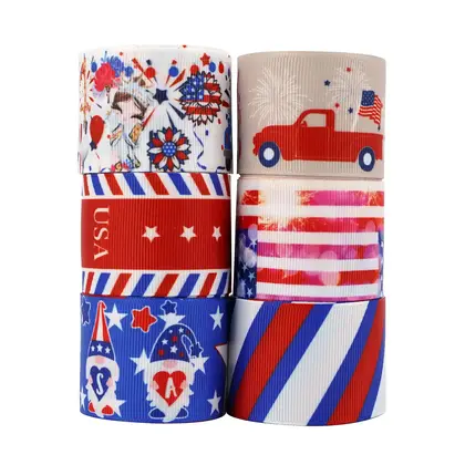 Mudie Ribbon Independence Day Series Heat Transfer Personality Logo detail view 3