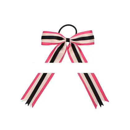 Mudie Webbing Cheerleading Flower Double Bow Headdress Hair Ornament detail view 3