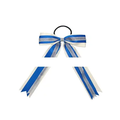 Mudie Webbing Cheerleading Flower Double Bow Headdress Hair Ornament detail view 2