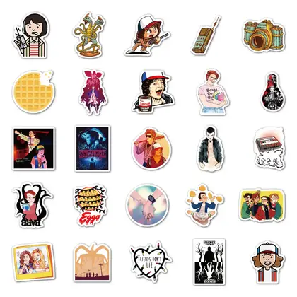 50 Stranger Things3 Waterproof Graffiti Stickers detail view 2