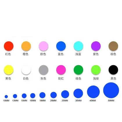A4 Color Printing Dot Sticker Waterproof Classification Mark Round detail view 2
