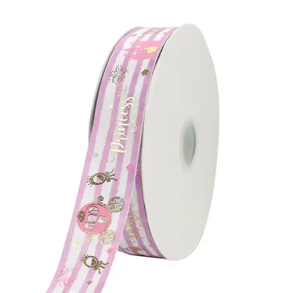 Ribbon Carriage Castle Princess Birthday Cake Decoration Bow Bronzing detail view 2