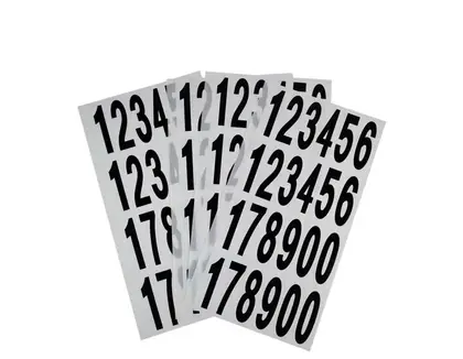 Number Letter Size Sticker Clothing Shoe Label detail view 3