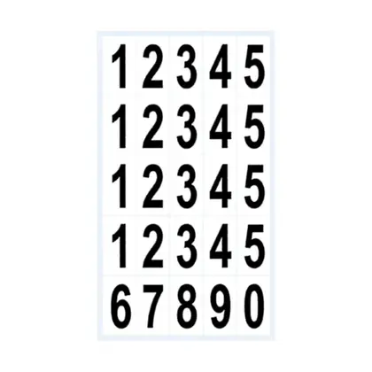 Number Sticker Letter Label Serial House Combination Text Tag detail view 3