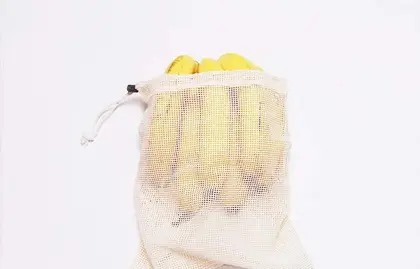 Push Cotton Mesh Bag Fruit and Vegetable Organic Degradable supplied by BY Boyuan