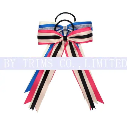 Our Cheerleader Head Flower Double Bow Headdress Hair Adorn detail view 3