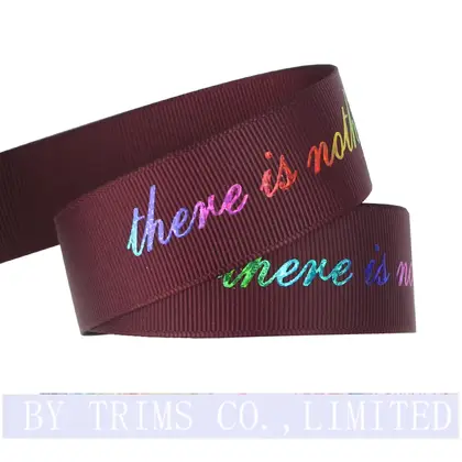 Personalized Custom Logo Printing Ribbon Polyester Birthday Wedding Holiday detail view 2