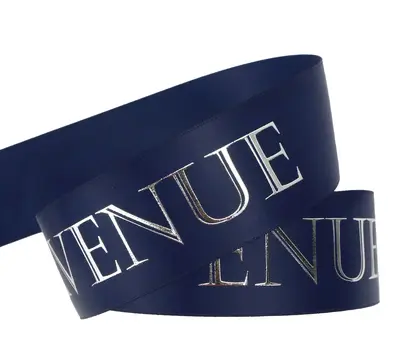 Personalized Production Logo Printing Ribbon Polyester Birthday Wedding Holiday Polyester Ribbon 3 detail view 2