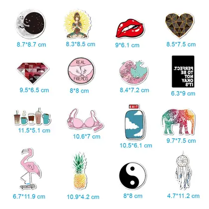 Pink Sticker 46 Cute Girl Hand Account Trolley Box supplied by BY Boyuan