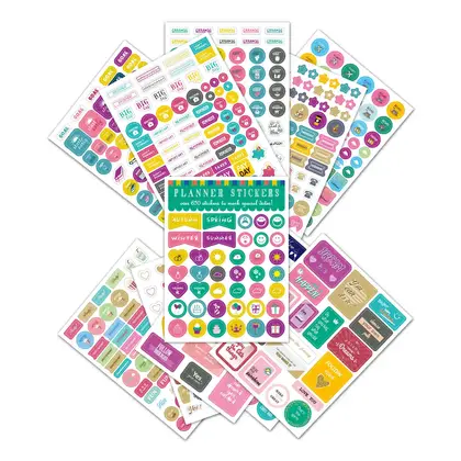 Planner Sticker Theme Monthly Weekly Calendar Encourages Planning detail view 3