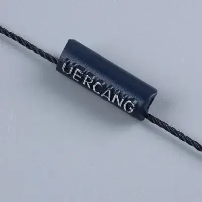 Plastic Double-inserted Rectangle/square/cylinder Recyclable Clothing Tag Custom Logo Polyester detail view 2