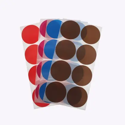 Processing Custom 50MM Dot Stickers Classification Work Number Mark detail view 3