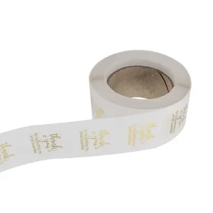 PVC Transparent Bronzing Label High Sticky Gift Seal Sticker detail view 2