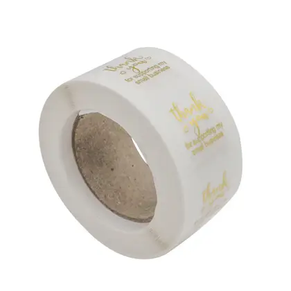 PVC Transparent Bronzing Label High Sticky Gift Seal Sticker detail view 3