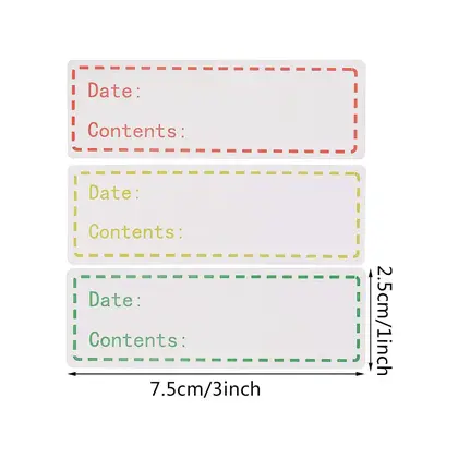 Refrigerator Label Stickers 500 Pieces of Color Self-adhesive Date detail view 2