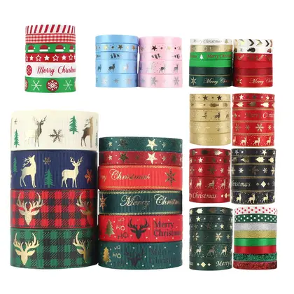 Ribbon Christmas Set Carnival Gift Box Packaging Festive Scene Nylon Ribbon and Webbing 2 detail view 3