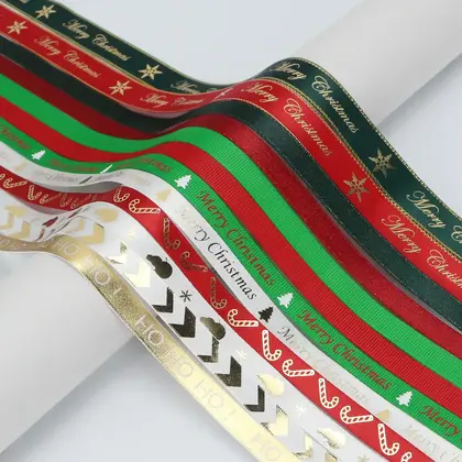 Ribbon Christmas Set Carnival Gift Box Packaging Festive Scene Nylon Ribbon and Webbing 2 detail view 2