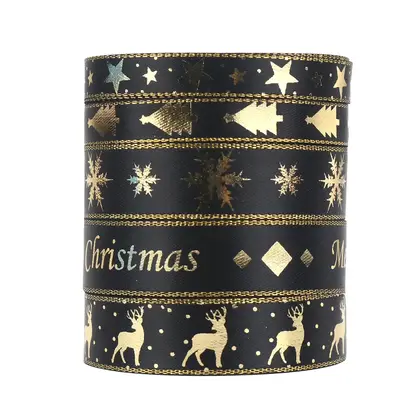 Ribbon Christmas Set Carnival Gift Wrapping Festive Scene Decoration detail view 2